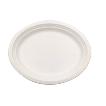 Disposable Sugarcane Biodegradable 12.5'' Inch Oval Plate